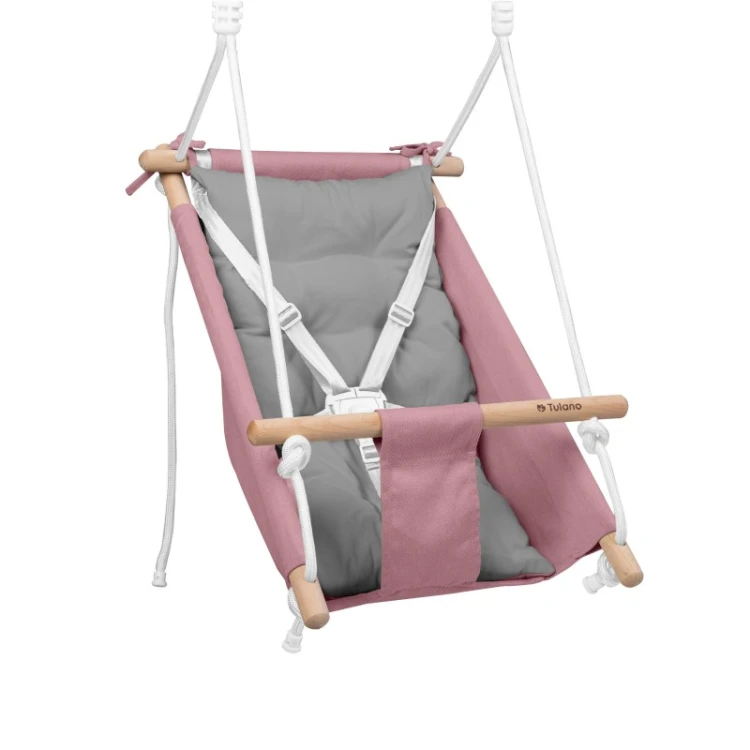 Huśtawka/leżaczek Hop 40 Pink-Grey