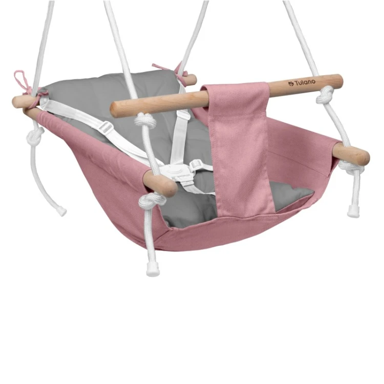 Huśtawka/leżaczek Hop 40 Pink-Grey
