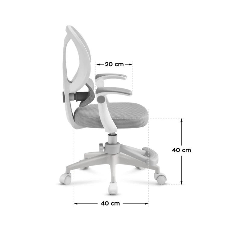 Fotel obrotowy dla dziecka Junior 4.5 Grey