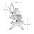 Fotel obrotowy dla dziecka Junior 4.6 Grey