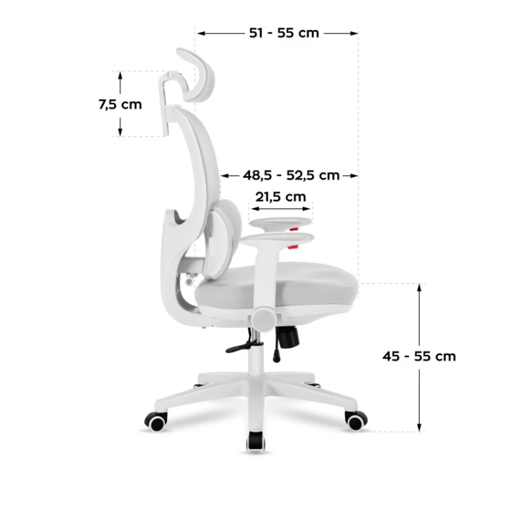 Fotel obrotowy dla dziecka Junior 6.3 Grey