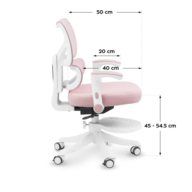 Fotel obrotowy dla dziecka Junior 5.3 Pink