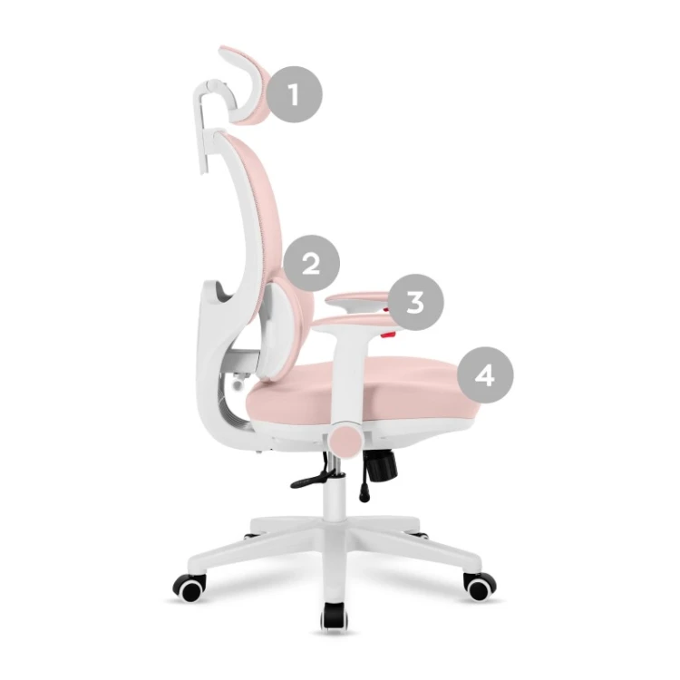 Fotel obrotowy dla dziecka Junior 6.3 Pink