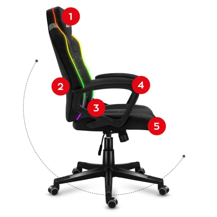 Fotel gamingowy Force 2.5 RGB Mesh