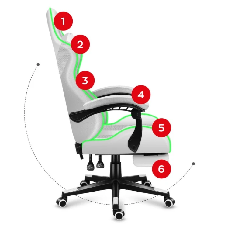 Fotel gamingowy Force 4.7 RGB White