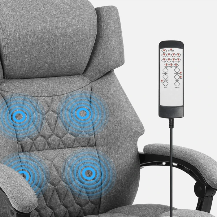 Fotel biurowy z masażem Boss 6.0 Grey