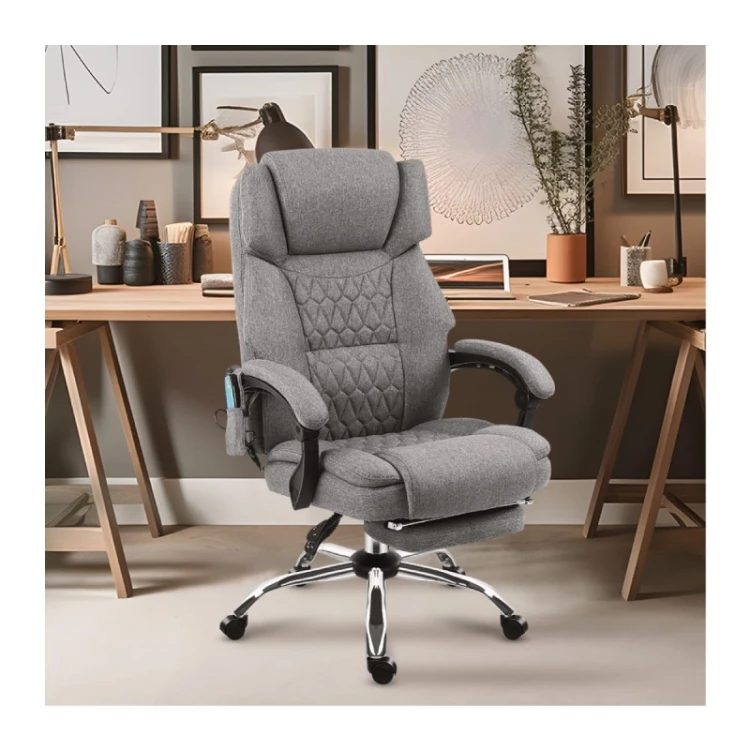 Fotel biurowy z masażem Boss 6.0 Grey