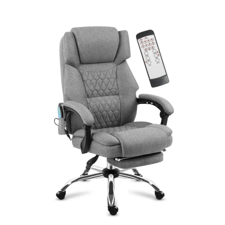 Fotel biurowy z masażem Boss 6.0 Grey