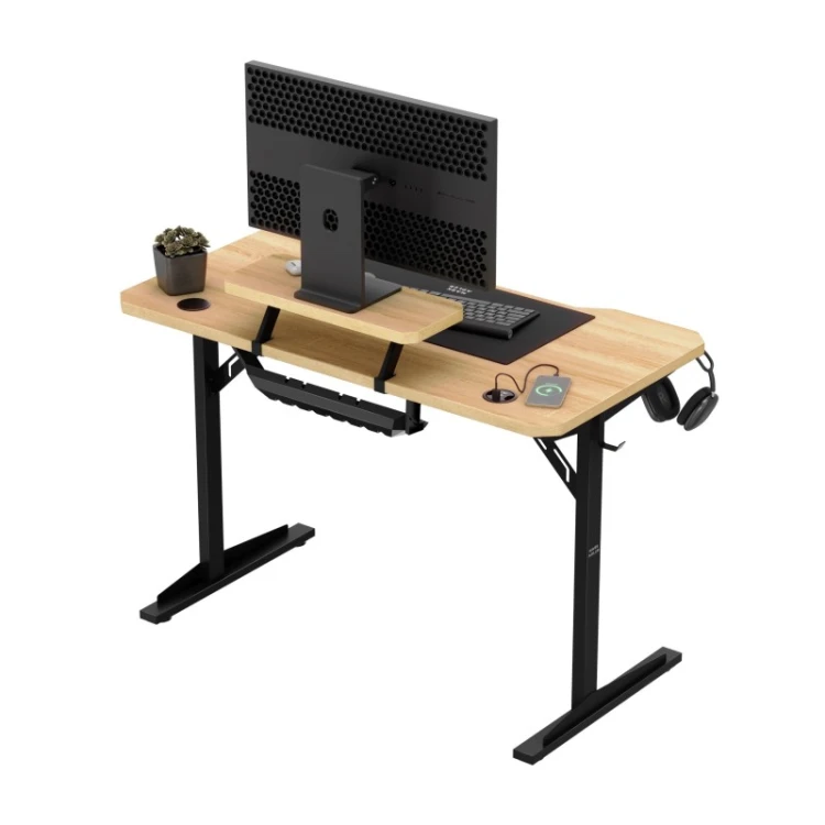 Biurko komputerowe z półką Leader 5.1 Oak 115 cm