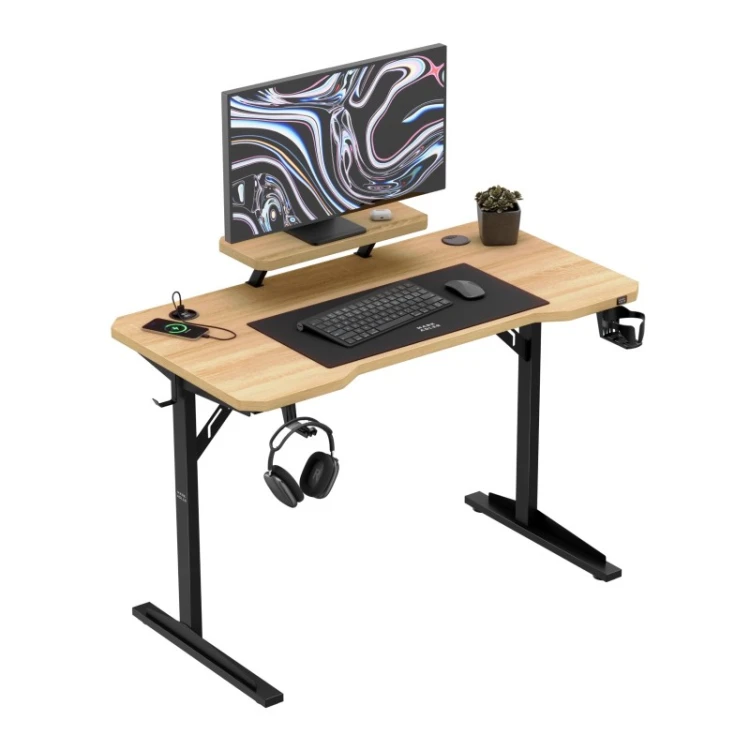 Biurko komputerowe z półką Leader 5.1 Oak 115 cm
