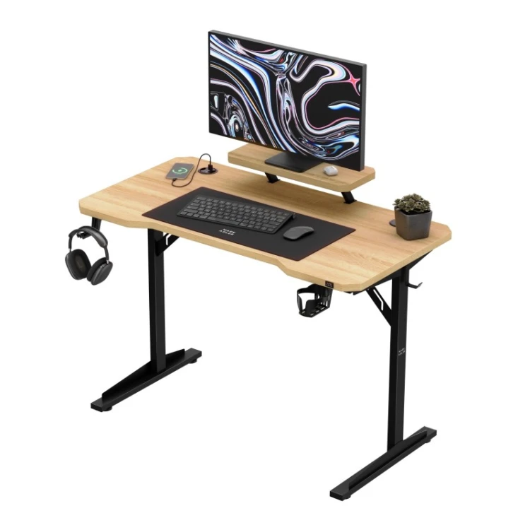 Biurko komputerowe z półką Leader 5.1 Oak 115 cm