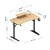Biurko komputerowe z półką Leader 5.1 Oak 115 cm