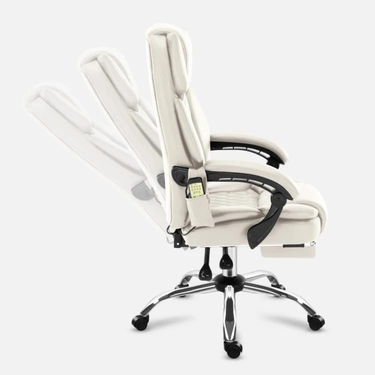 Fotel biurowy z masażem Boss 6.0 Beige