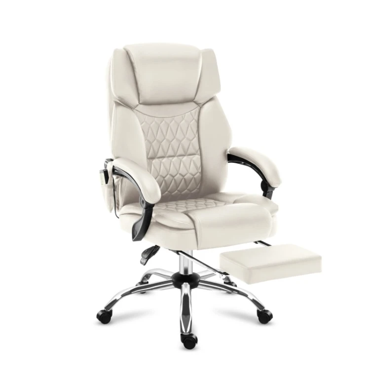 Fotel biurowy z masażem Boss 6.0 Beige