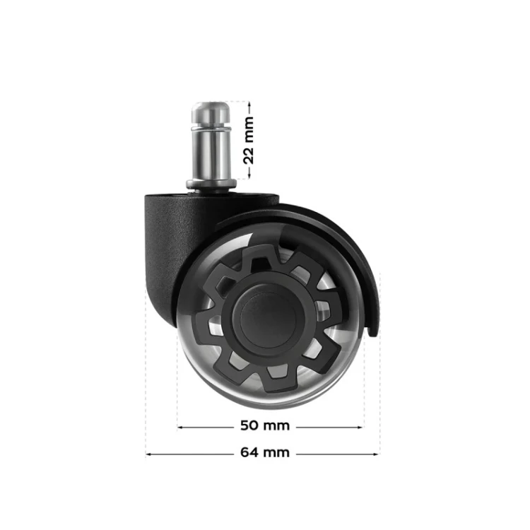 Kółka do fotela Wheels 3.0 Black