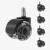 Kółka do fotela Wheels 3.0 Black