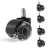 Kółka do fotela Wheels 3.0 Black