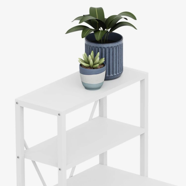 Biurko narożne z półkami Leader 5.9 White 145 cm