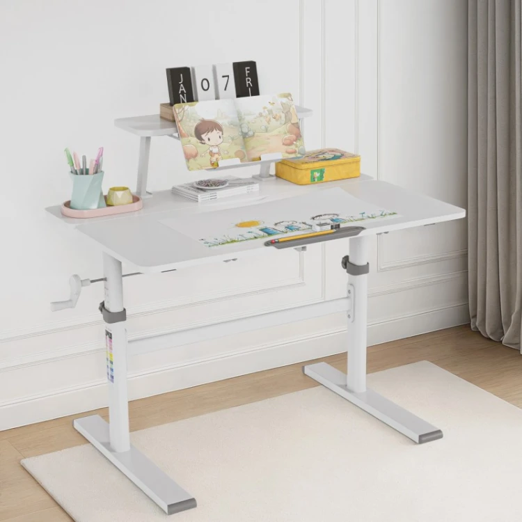 Biurko dziecięce regulowane Study 3.7 Grey 90 cm
