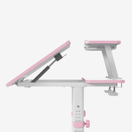Biurko dziecięce regulowane Study 3.7 Pink 90 cm