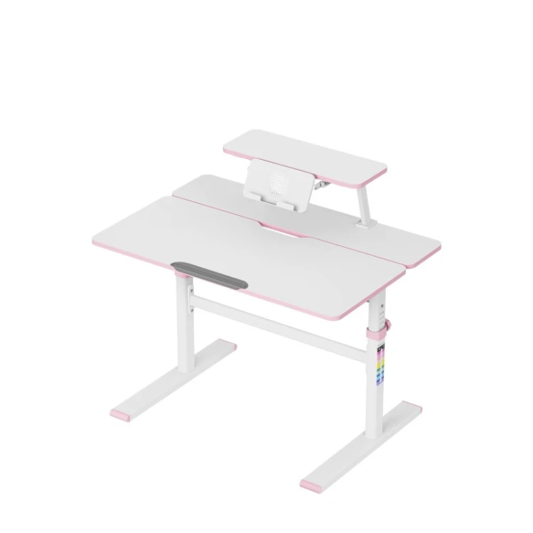 Biurko dziecięce regulowane Study 3.7 Pink 90 cm