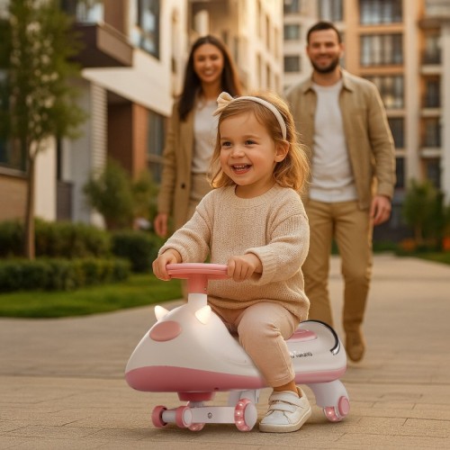 Jeździk dla dzieci grawitacyjny Focus 45 Pink