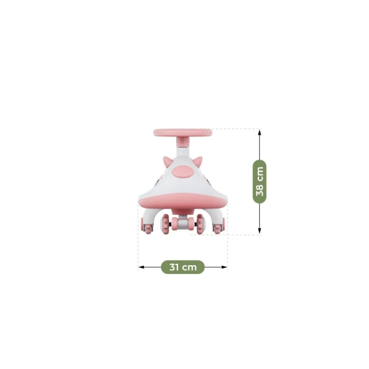 Jeździk dla dzieci grawitacyjny Focus 45 Pink