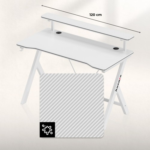 Biurko gamingowe Hero 1.9 White 120 cm