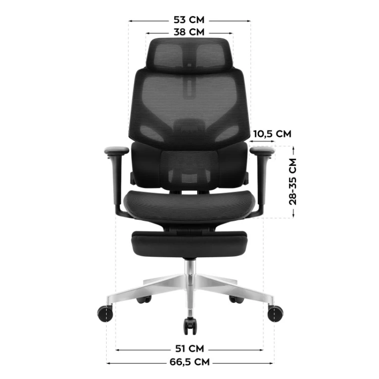 Fotel ergonomiczny Expert 8.7 Black Mesh