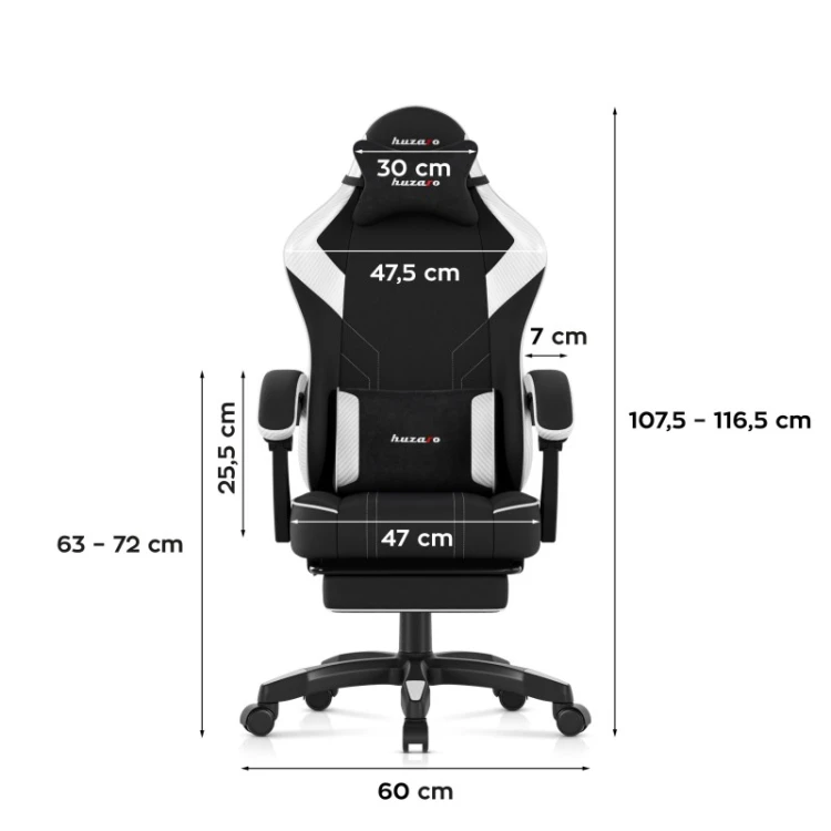 Fotel gamingowy Force 3.7 White Carbon