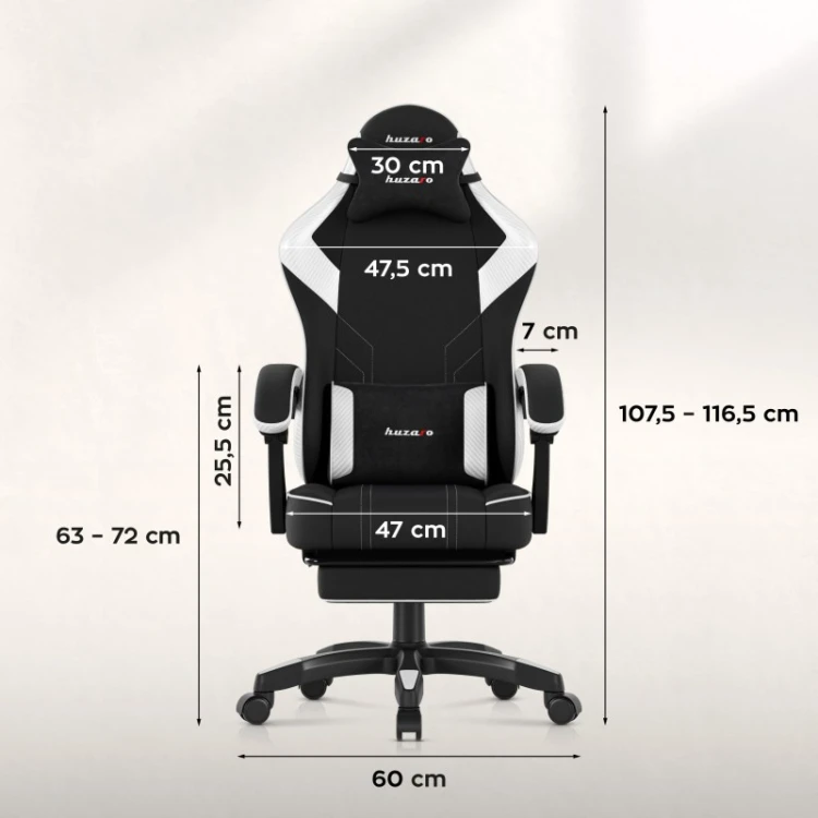 Fotel gamingowy Force 3.7 White Carbon