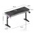 Biurko gamingowe Hero 4.6 RGB Black 160 cm