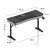 Biurko gamingowe Hero 4.6 Black 160 cm