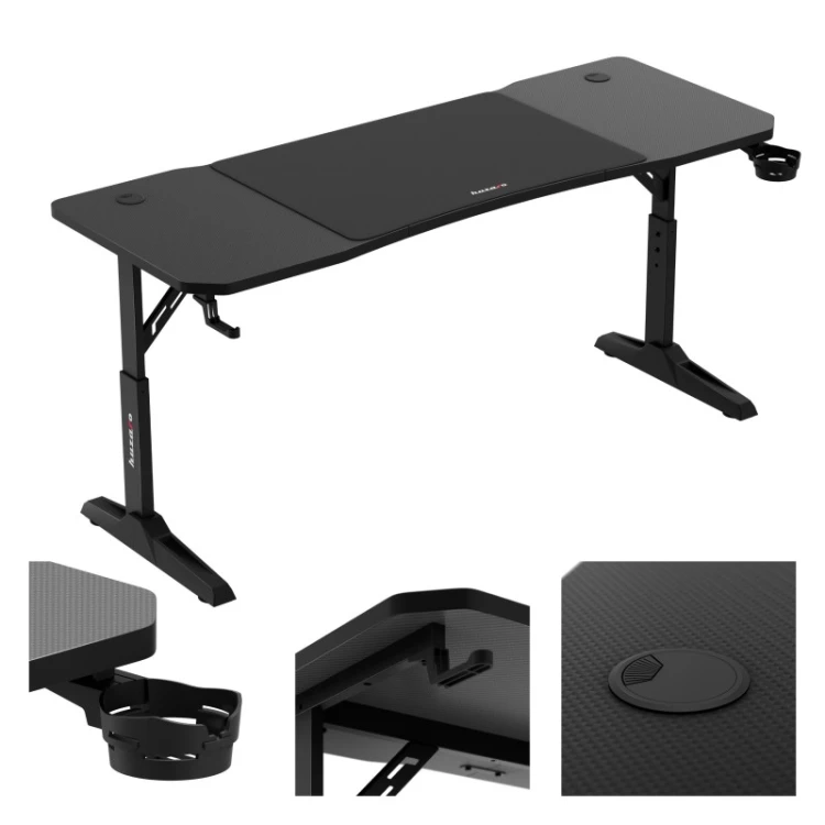 Biurko gamingowe Hero 4.6 Black 160 cm