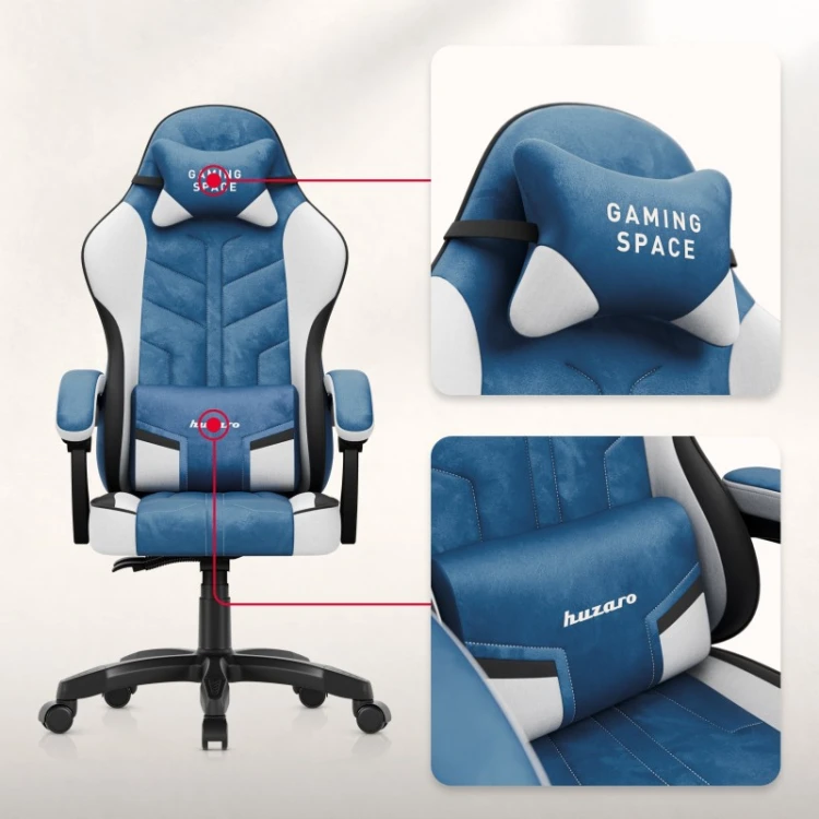 Fotel gamingowy welurowy Force 2.7 Blue