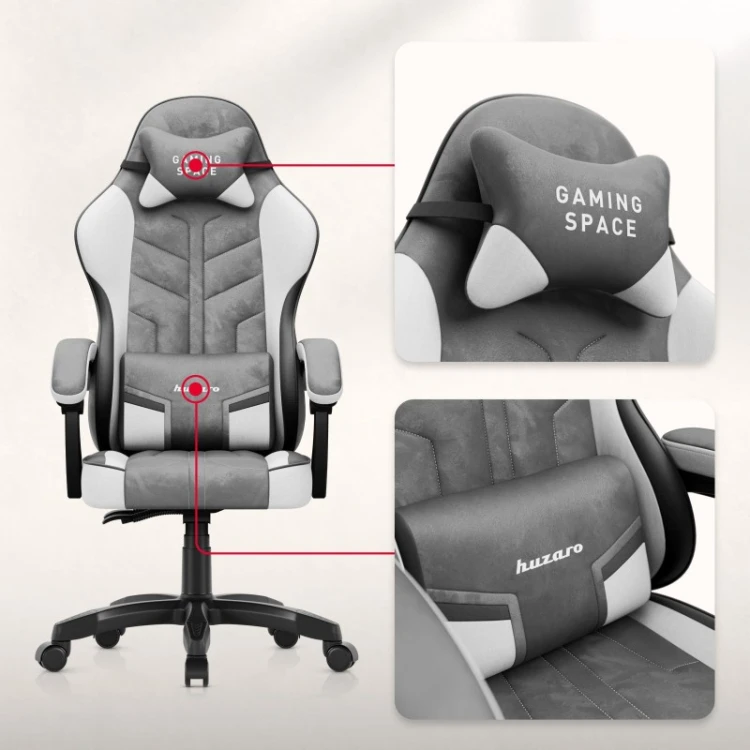 Fotel gamingowy welurowy Force 2.7 Grey