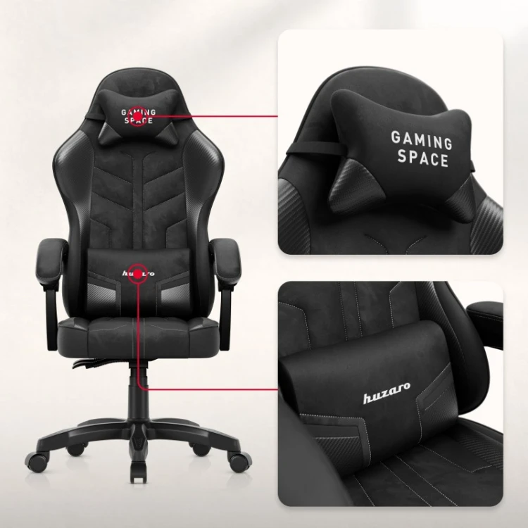 Fotel gamingowy welurowy Force 2.7 Black Carbon