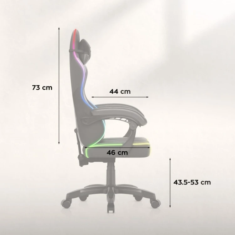Fotel gamingowy welurowy Force 2.7 RGB Black