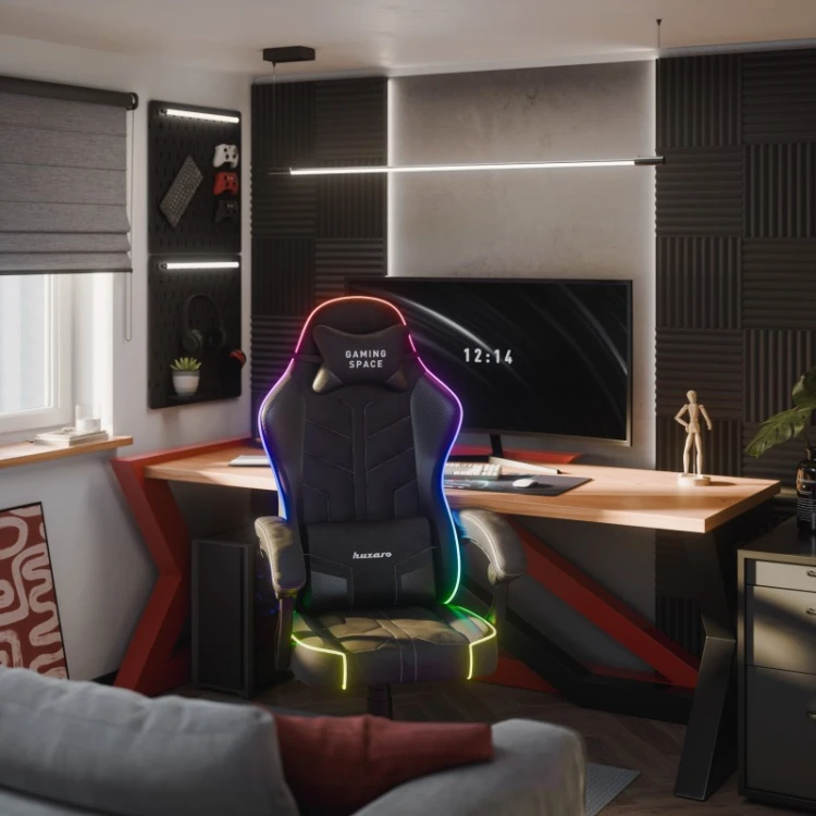 Fotel gamingowy welurowy Force 2.7 RGB Black
