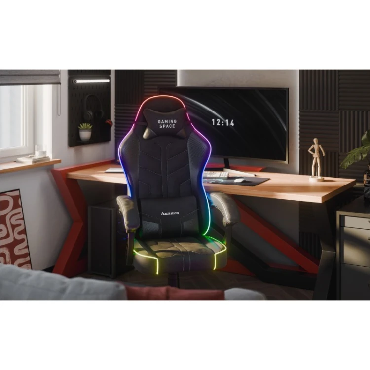 Fotel gamingowy welurowy Force 2.7 RGB Black