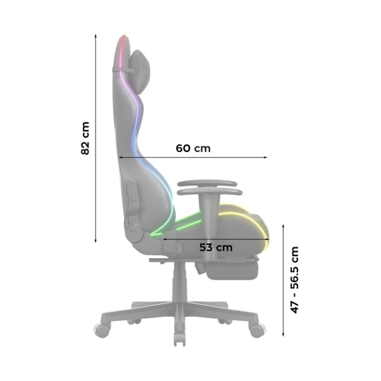 Fotel gamingowy Force 5.7 RGB Black