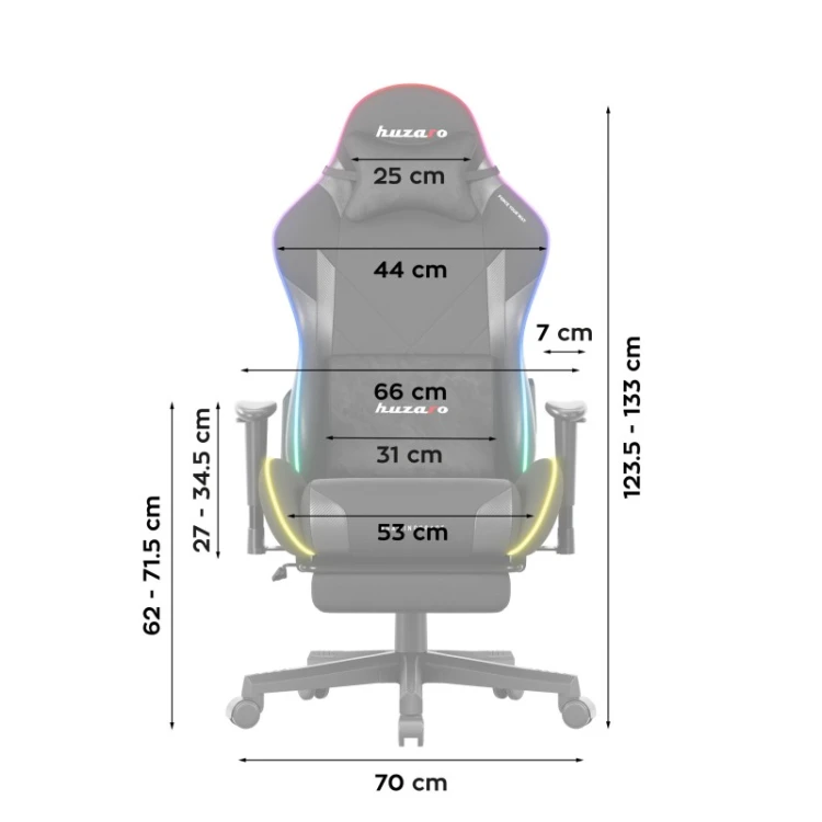 Fotel gamingowy Force 5.7 RGB Black