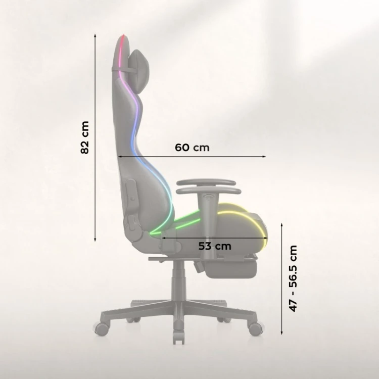 Fotel gamingowy Force 5.7 RGB Black