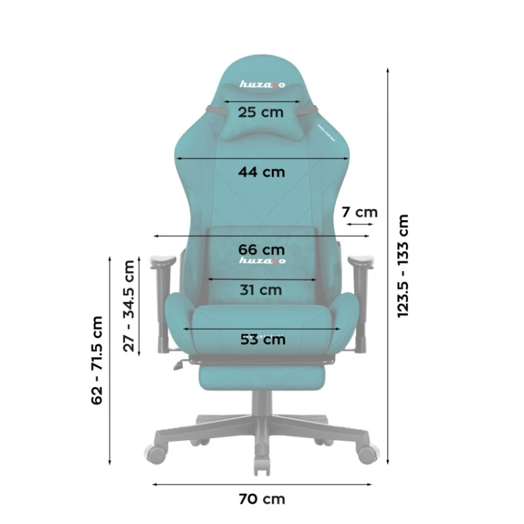 Fotel gamingowy Force 5.7 Teal