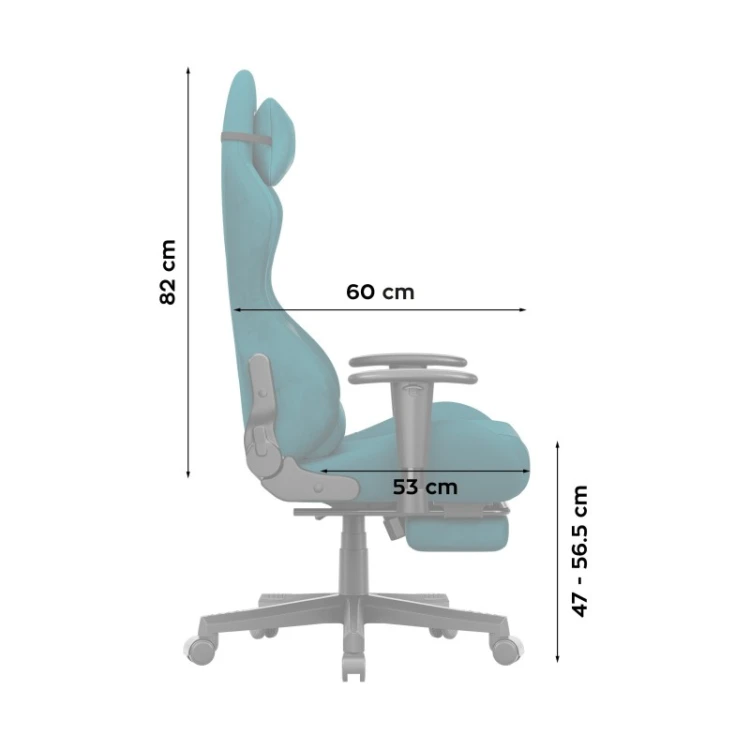 Fotel gamingowy Force 5.7 Teal