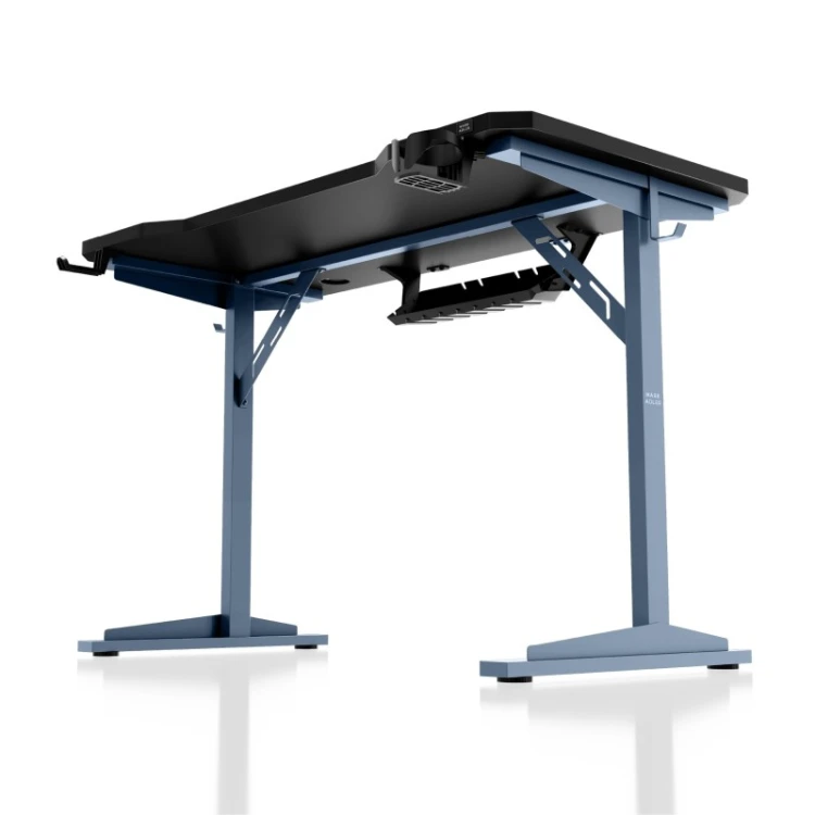 Biurko komputerowe z półką Leader 5.1 Black 115 cm