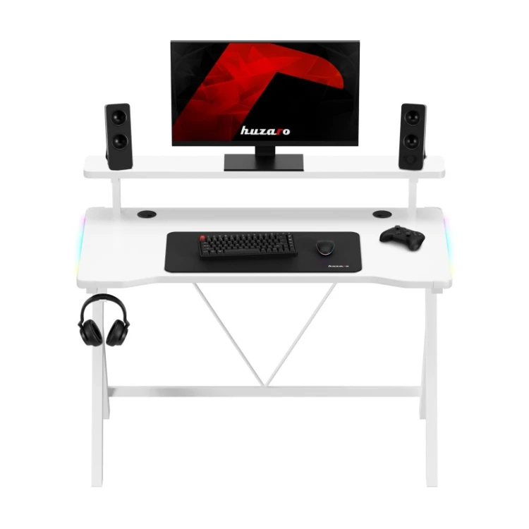 Biurko gamingowe Hero 1.9 RGB White 120 cm