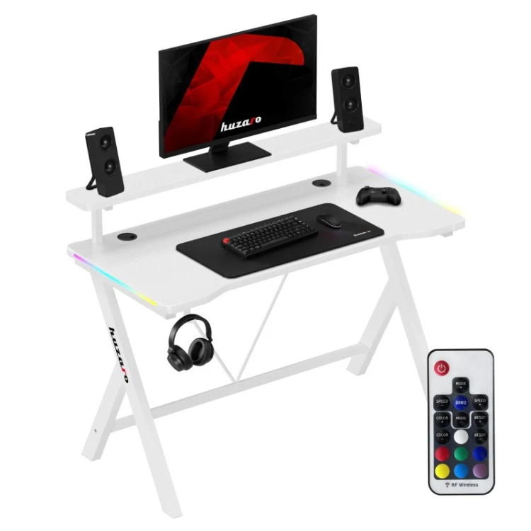 Biurko gamingowe Hero 1.9 RGB White 120 cm