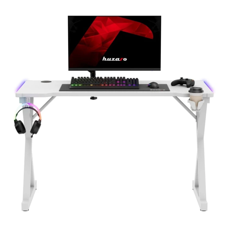 Biurko gamingowe Hero 2.3 RGB White 120 cm