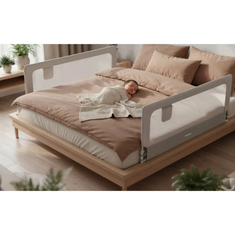 Barierka ochronna na łóżko Cover 30 White-Grey 200 cm